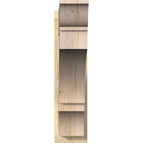 Balboa Rough Sawn Traditional Outlooker, Douglas Fir, 8W X 32D X 32H